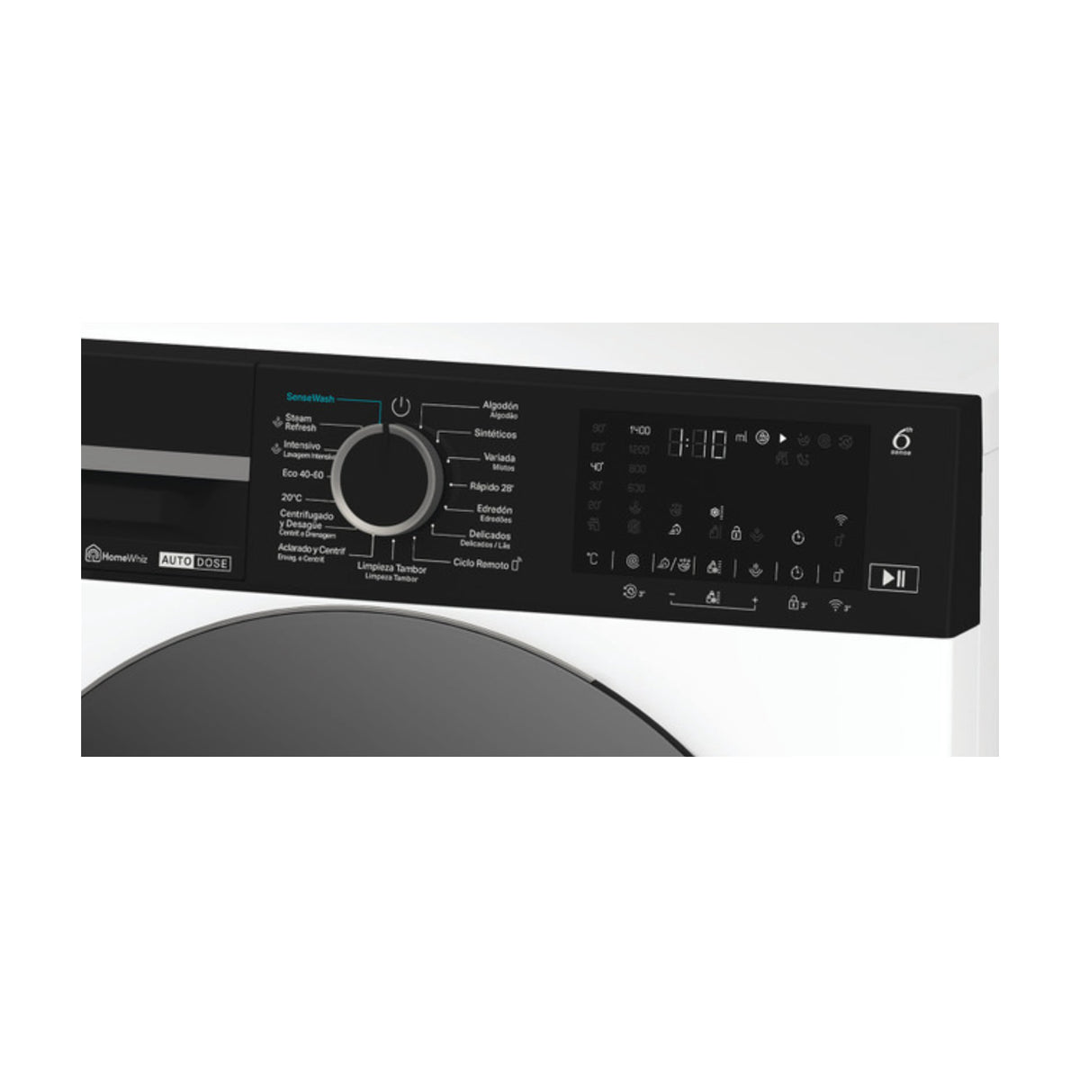 Lavadora Whirlpool WPM 911W ADS SPT de 9 kg y 1400 rpm