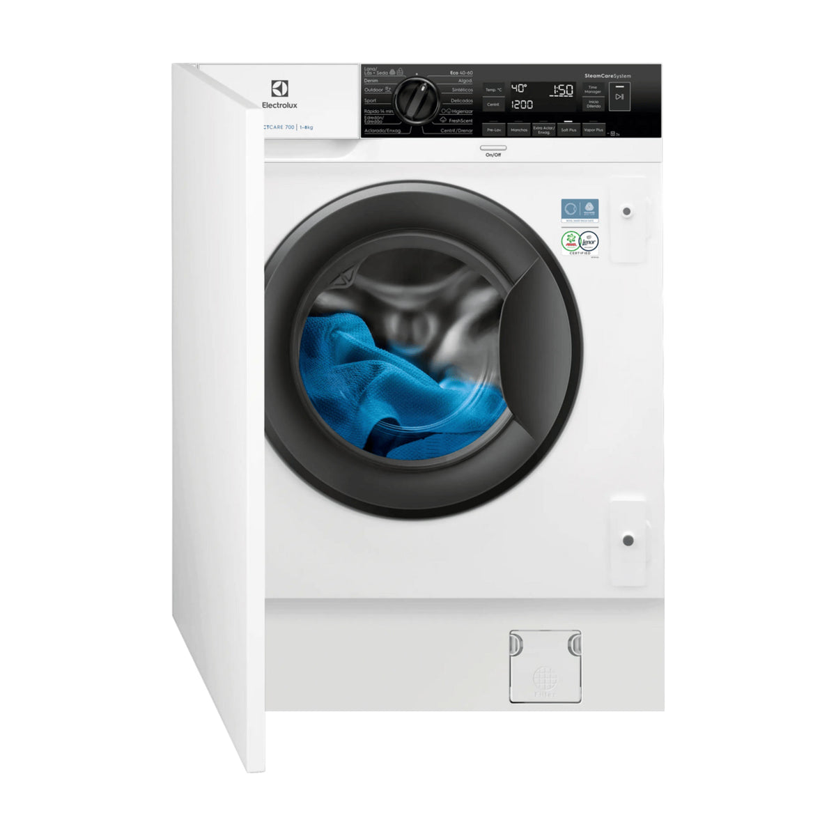 Lavadora integrable Electrolux EU7F3846OF de 8 kg y 1400 rpm