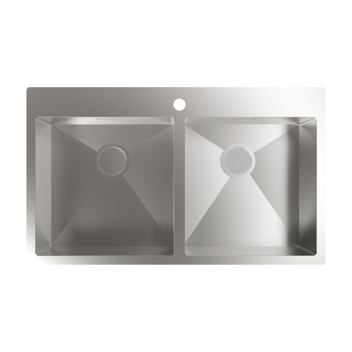Fregadero Cata CBS-2 40-40 R10 de acero inoxidable, 2 cubetas