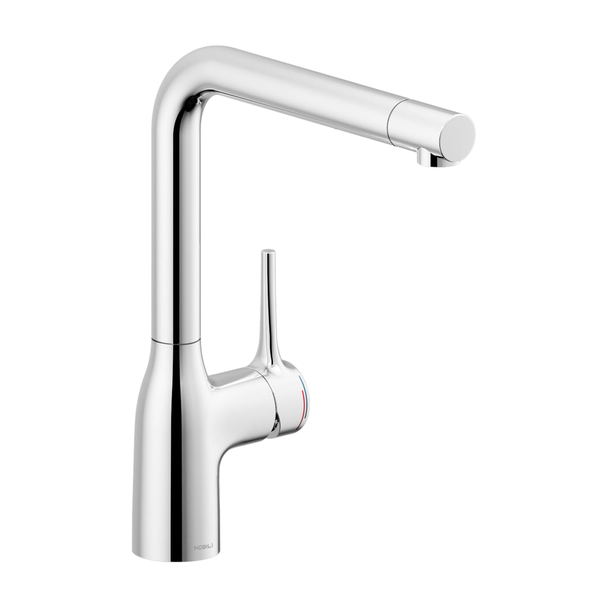 Grifo de cocina Nobili CU128113CR monomando cromado, caño giratorio 180°