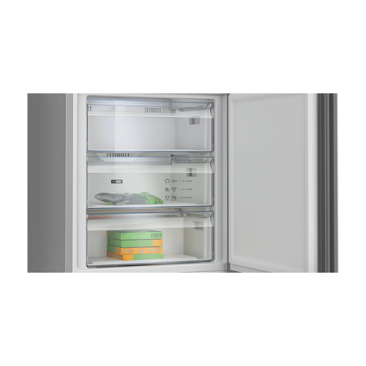 Frigorífico combi Balay 3KFC879BI, Total No Frost y cristal blanco