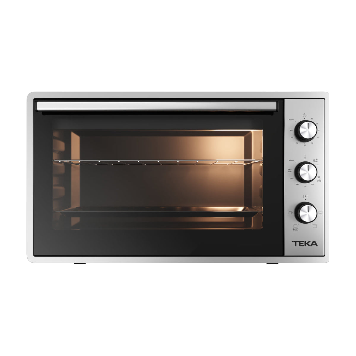 Minihorno Teka FSO 424 GR inox, 36,6 litros y 4 funciones