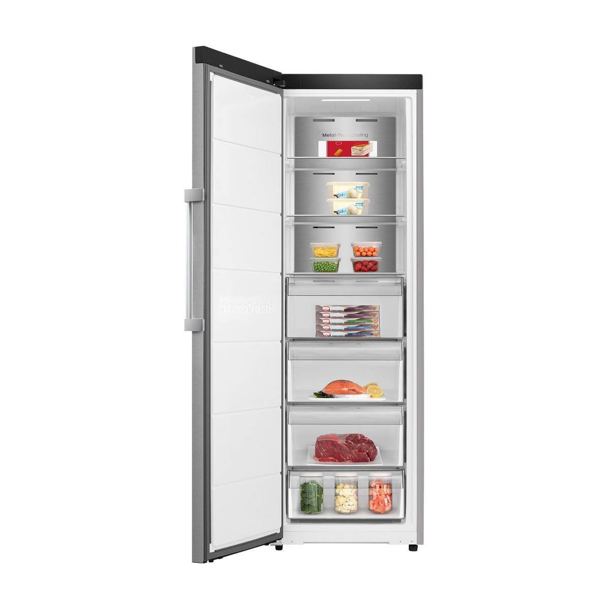 Congelador vertical Hisense FT3K310SAIE1, 312 l, Total No Frost