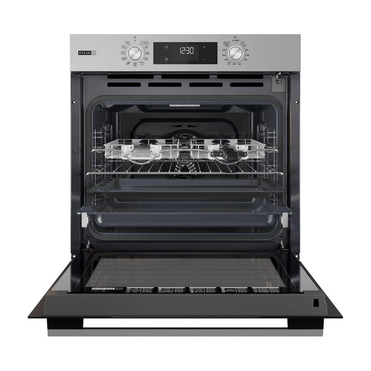 Horno multifunción Whirlpool OMSK58RU1SAX de 71 L con limpieza pirolítica