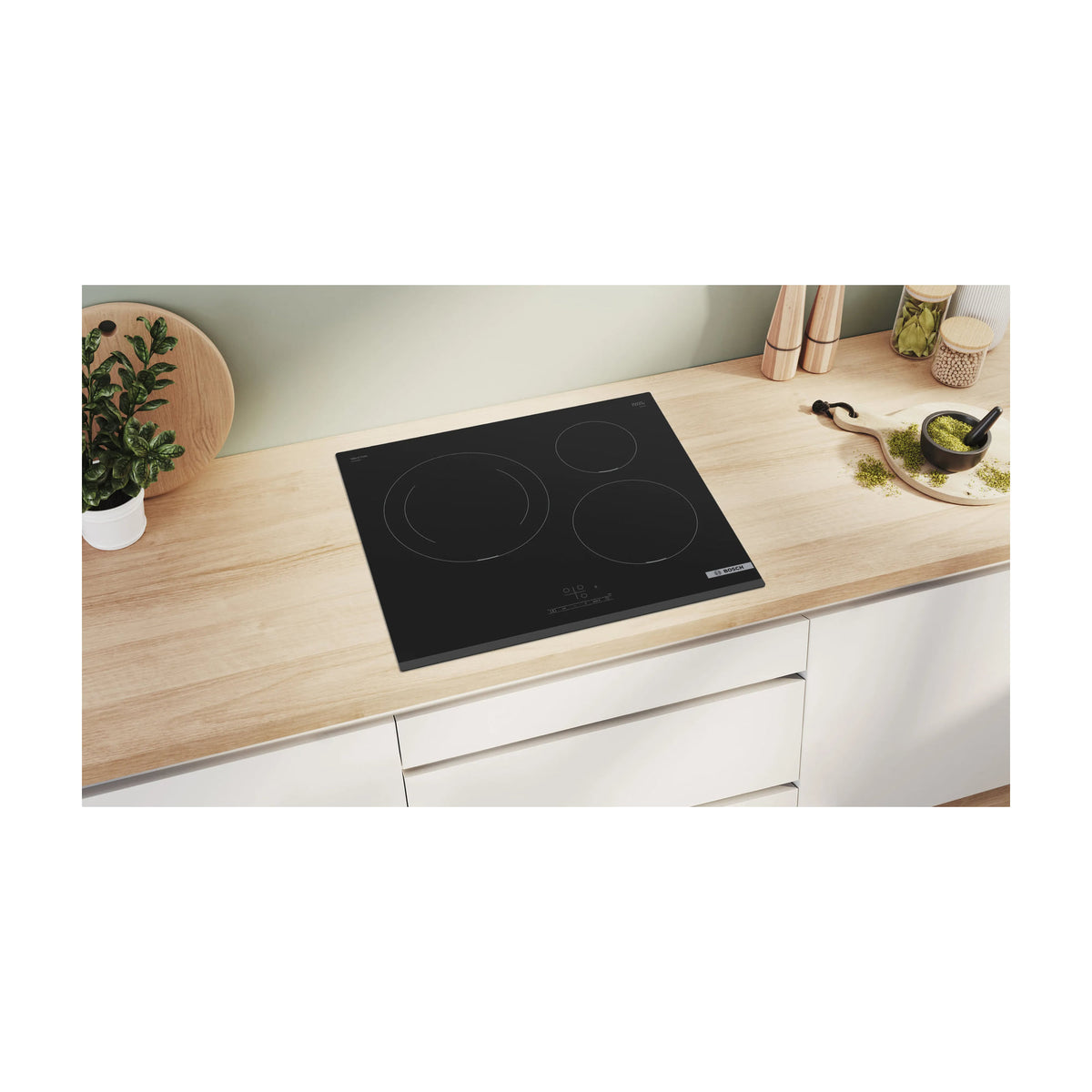 Placa de inducción Bosch PUJ631BB5E de 60 cm con 3 zonas