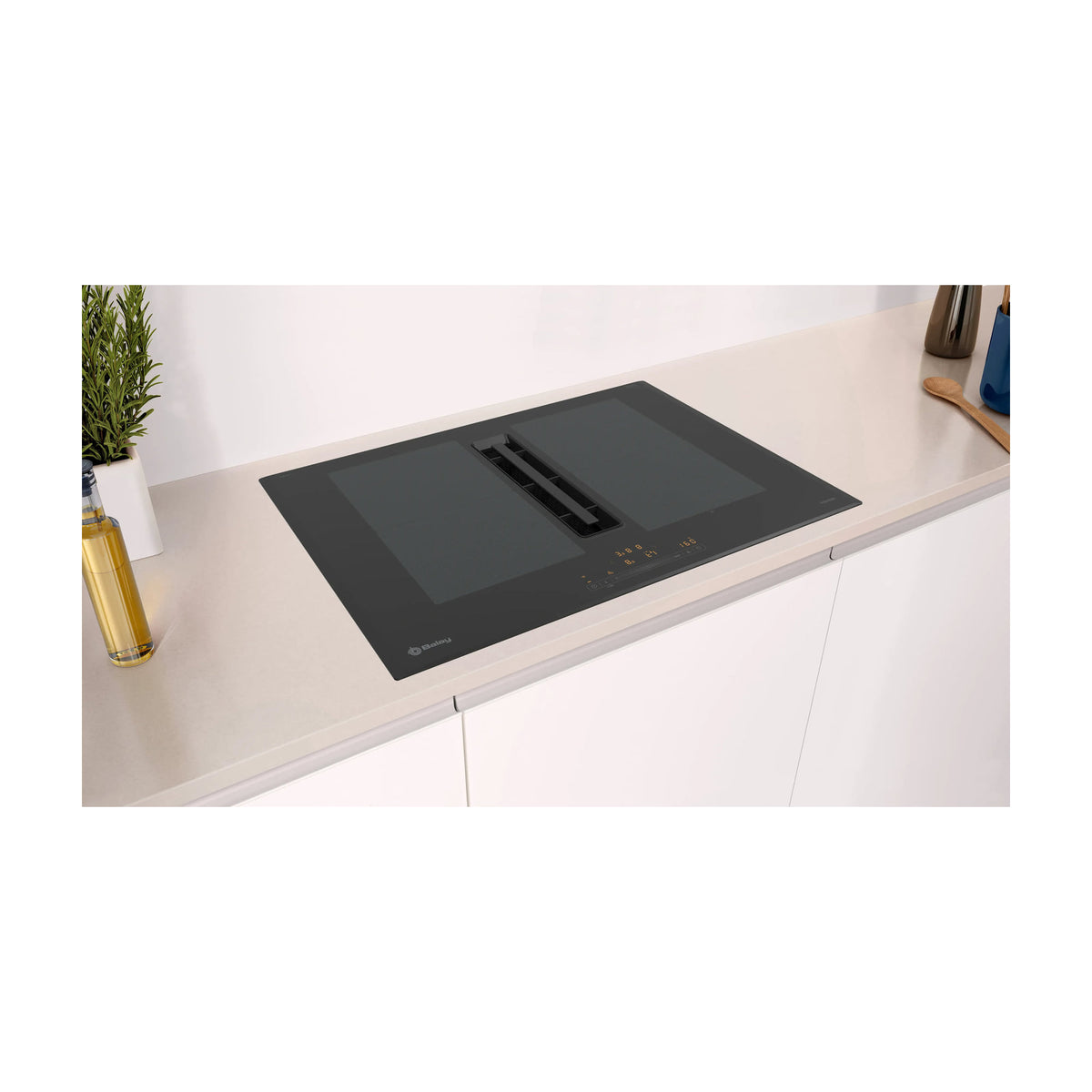 Placa de inducción con extractor Balay 3EBC976LH de 70 cm con Home Connect