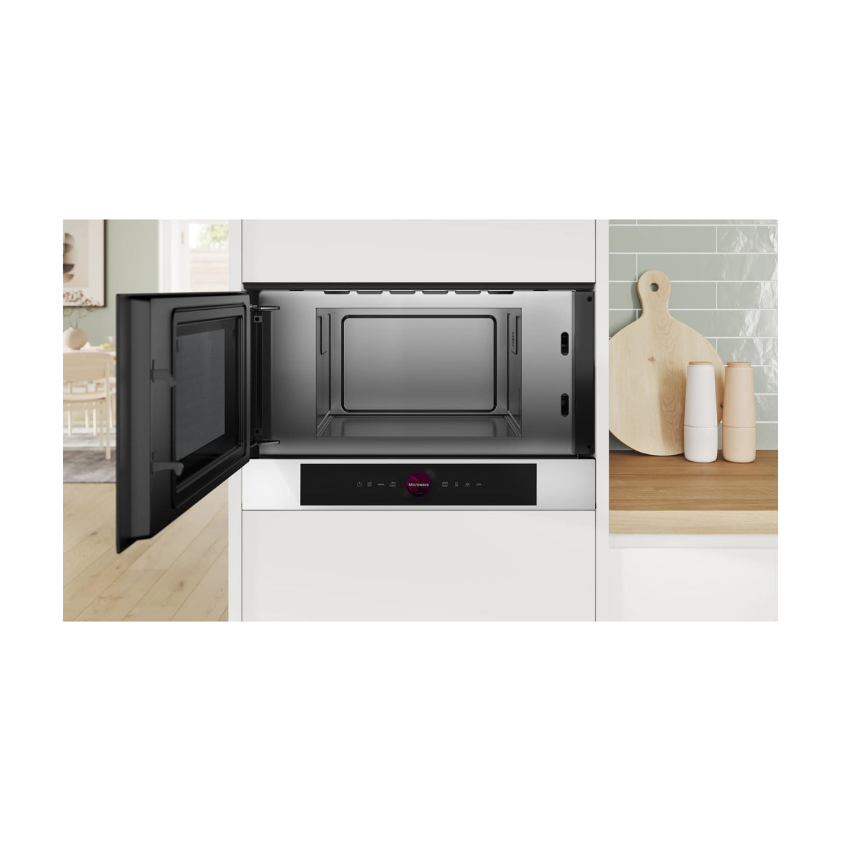 Microondas integrable Bosch BFL7221W1, 21 l y 900 W