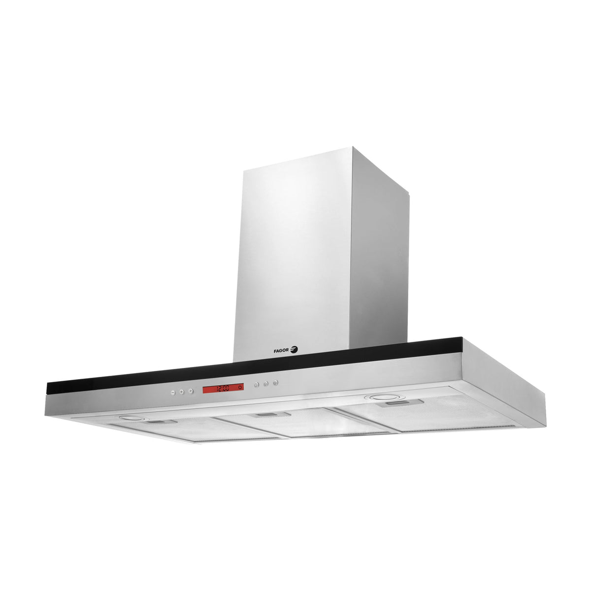 Campana decorativa Fagor 3CFS-9060X inox, 90 cm y extracción de hasta 680 m³/h