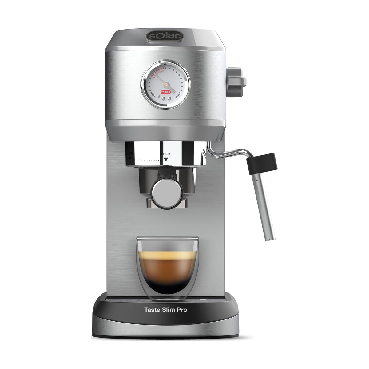 Cafetera espresso Solac CE4520 Taste Slim Pro, 20 bar y 1350 W