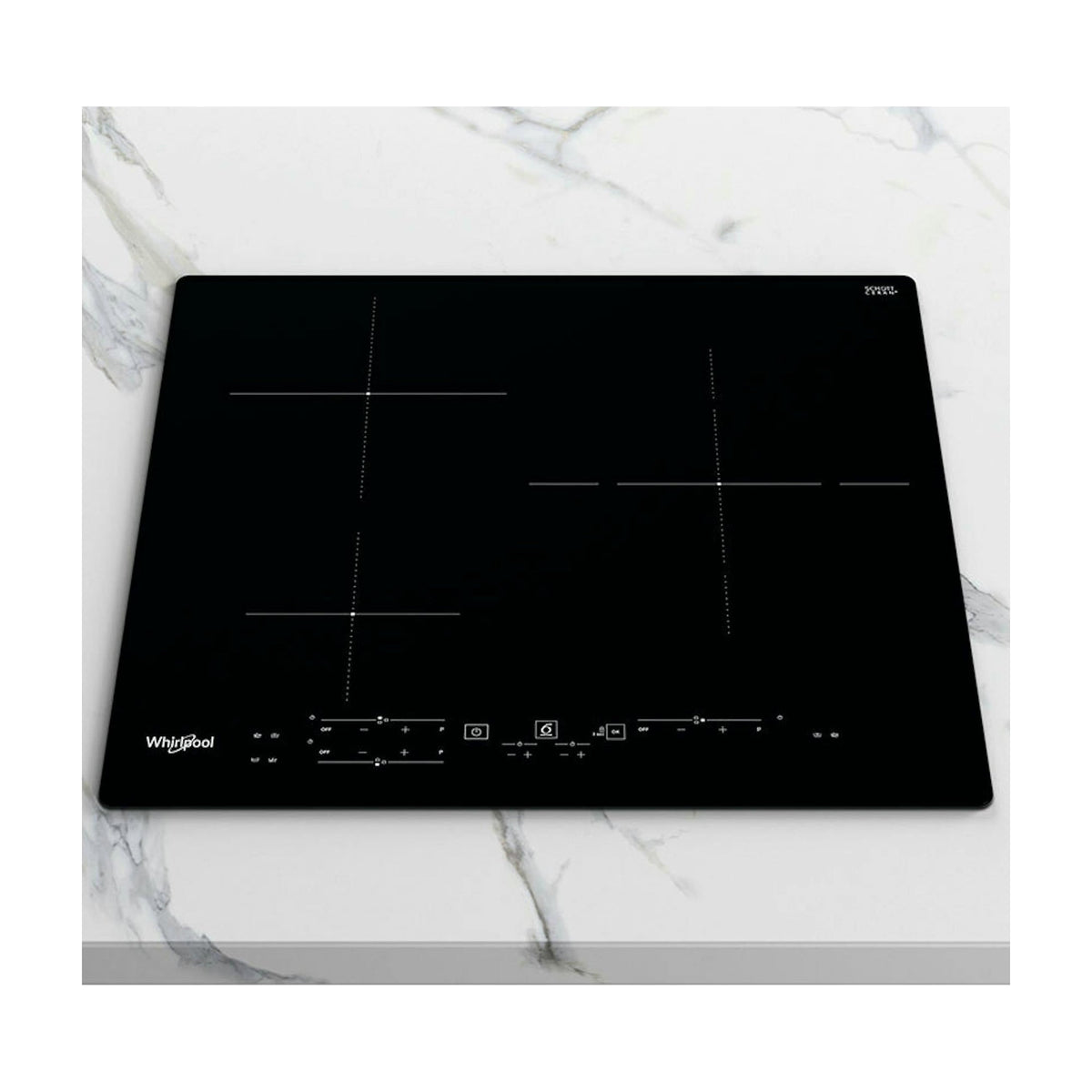 Placa de inducción Whirlpool WS B7560 NE de 60 cm y 3 zonas