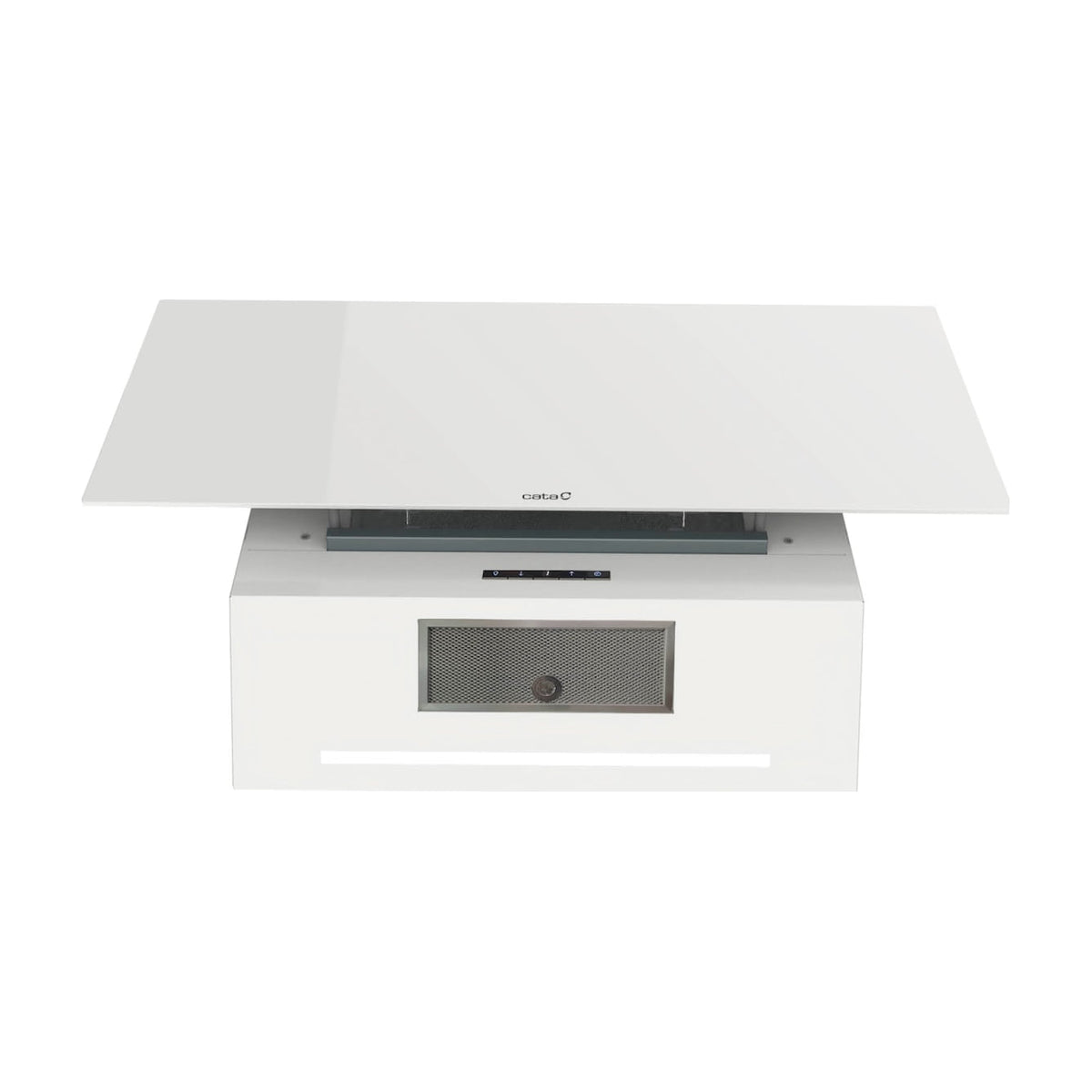 Campana decorativa CATA Thalassa 900 GWH /H de 90 cm, cristal blanco