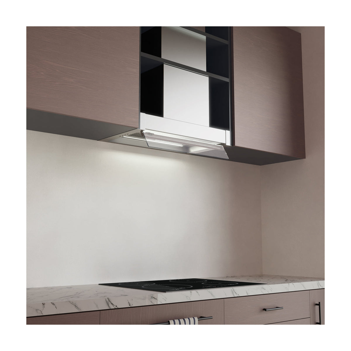 Campana integrable Cata Corona X 60 /B, inox, 60 cm
