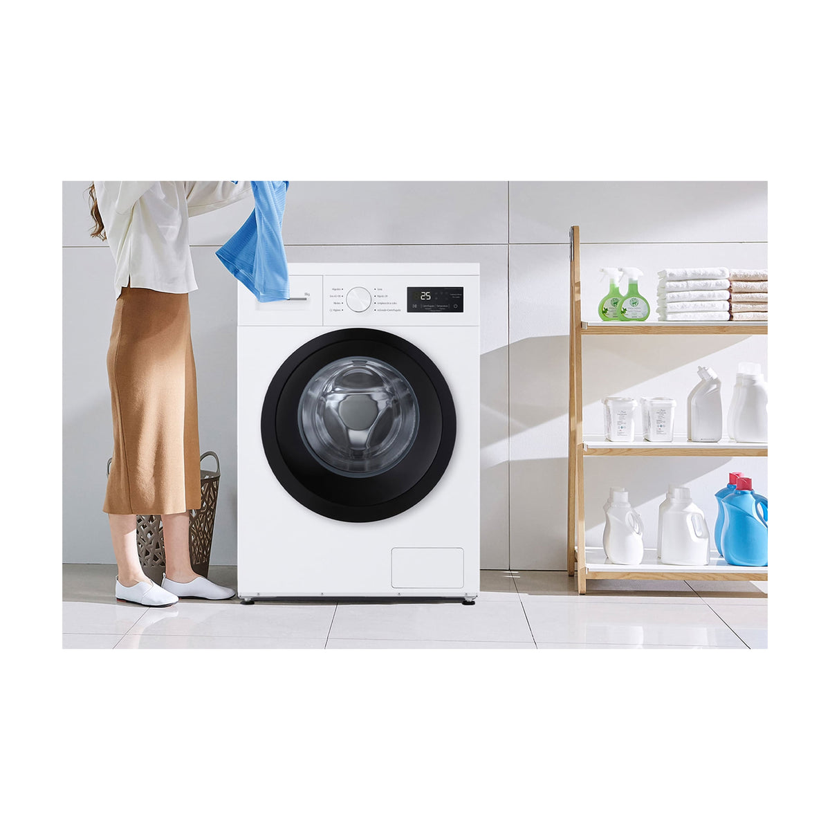Lavadora LG F4A10S8NWK de 8 kg y 1400 rpm