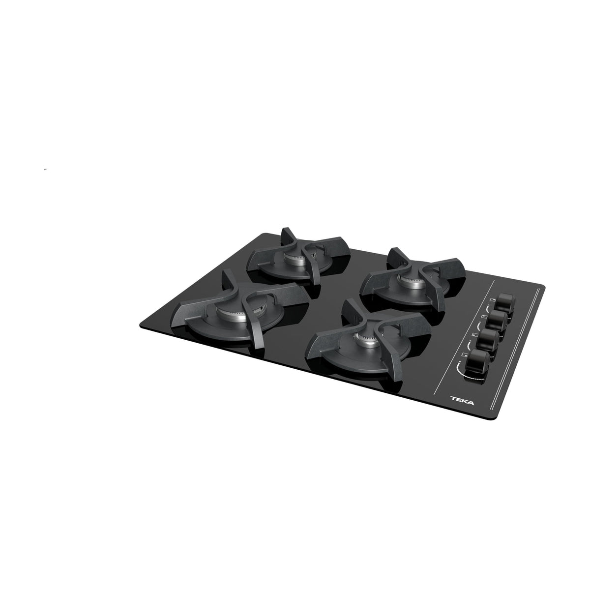 Placa de gas Teka GBC 64003 KBA de 60 cm con 4 quemadores