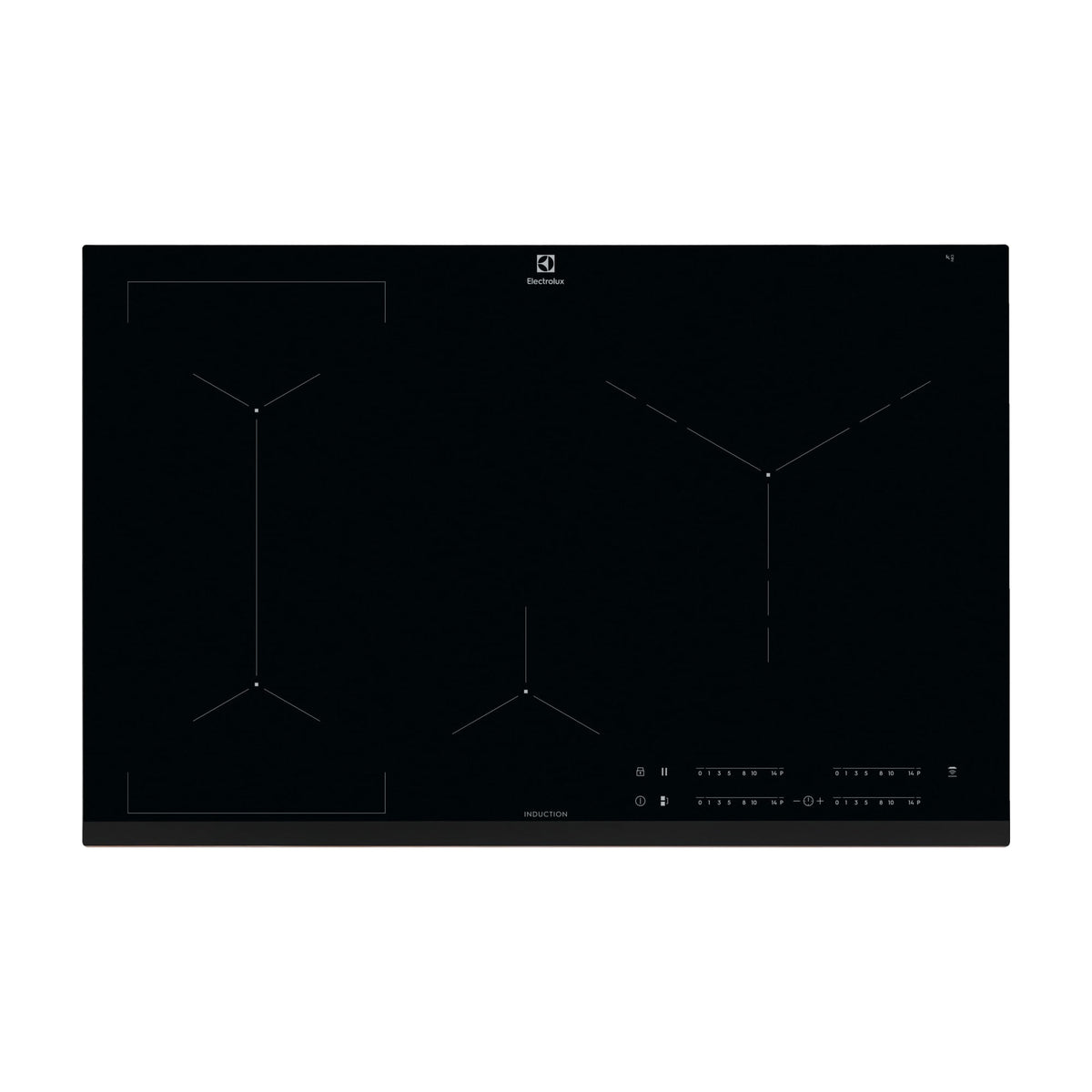Placa de inducción Electrolux EIV83446 de 4 zonas con Bridge y Hob2Hood