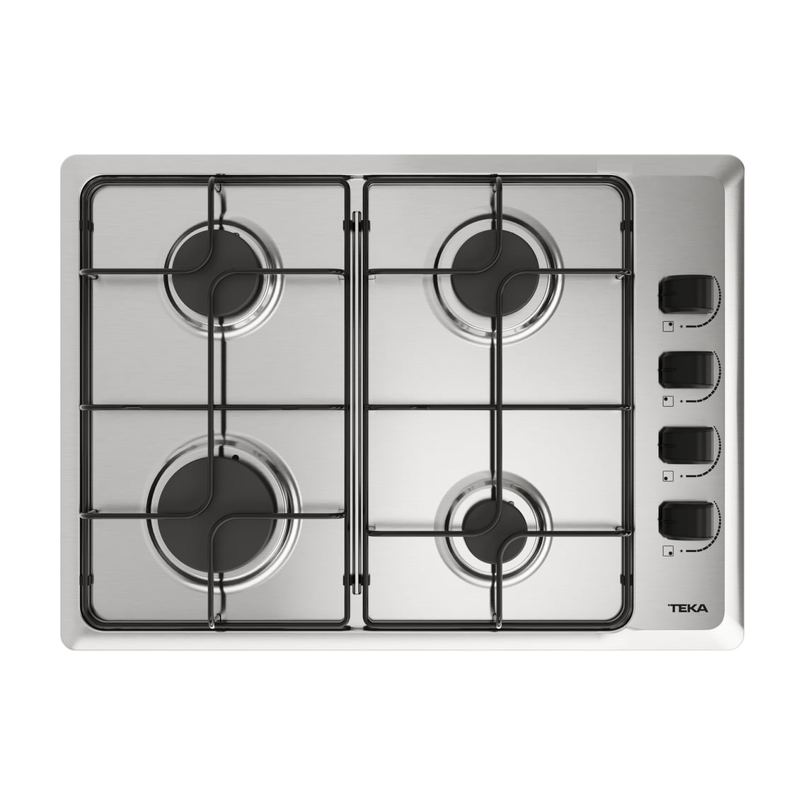Placa de gas natural Teka HLX 540 KL, 4 fuegos y 60 cm