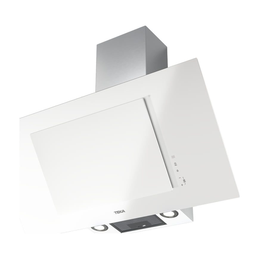 Campana decorativa Teka DVT Pro 98780 TCS WH de 90 cm en cristal blanco