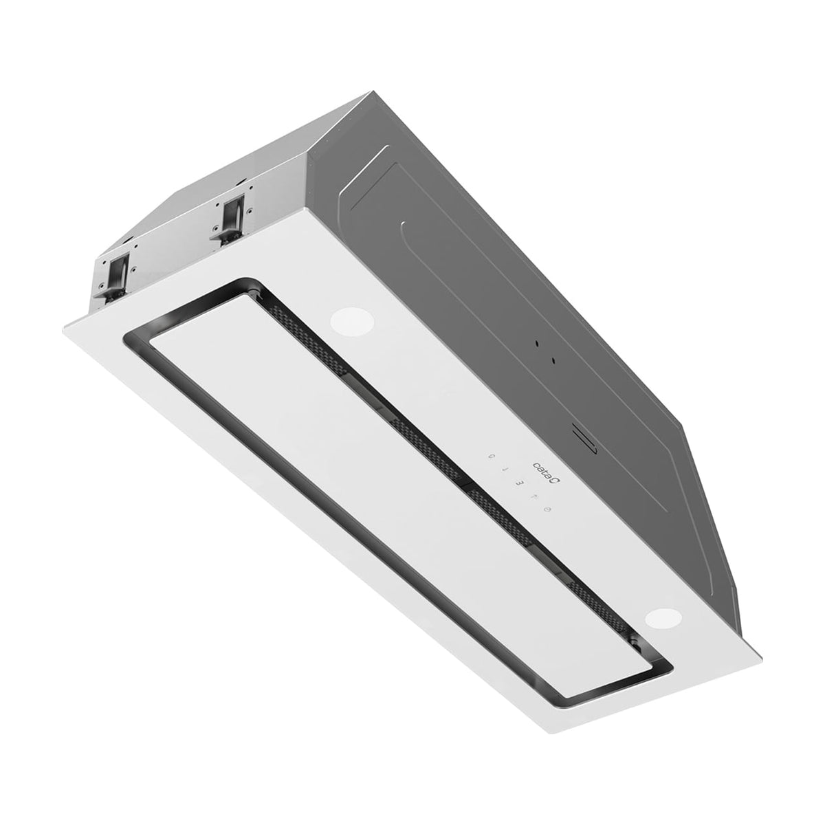 Grupo filtrante Cata GA Dual 90 WH de 90 cm, cristal blanco y 805 m³/h
