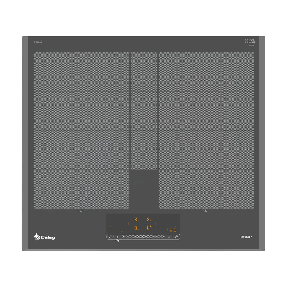 Placa de inducción Balay 3EB960AH de 60 cm con Flex Inducción Total y Home Connect