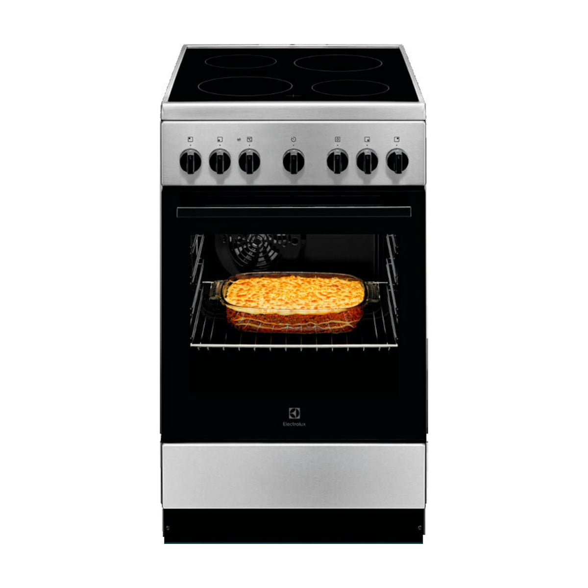 Cocina vitrocerámica Electrolux LKR540066X de 50 cm con horno de 57 l