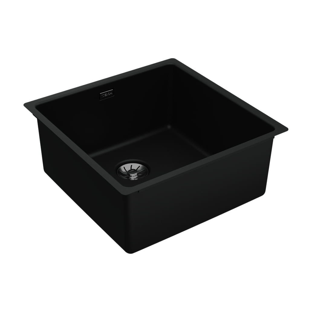 Fregadero Teka TopLine RS15 40.40 de acero inoxidable negro, instalación 3 en 1