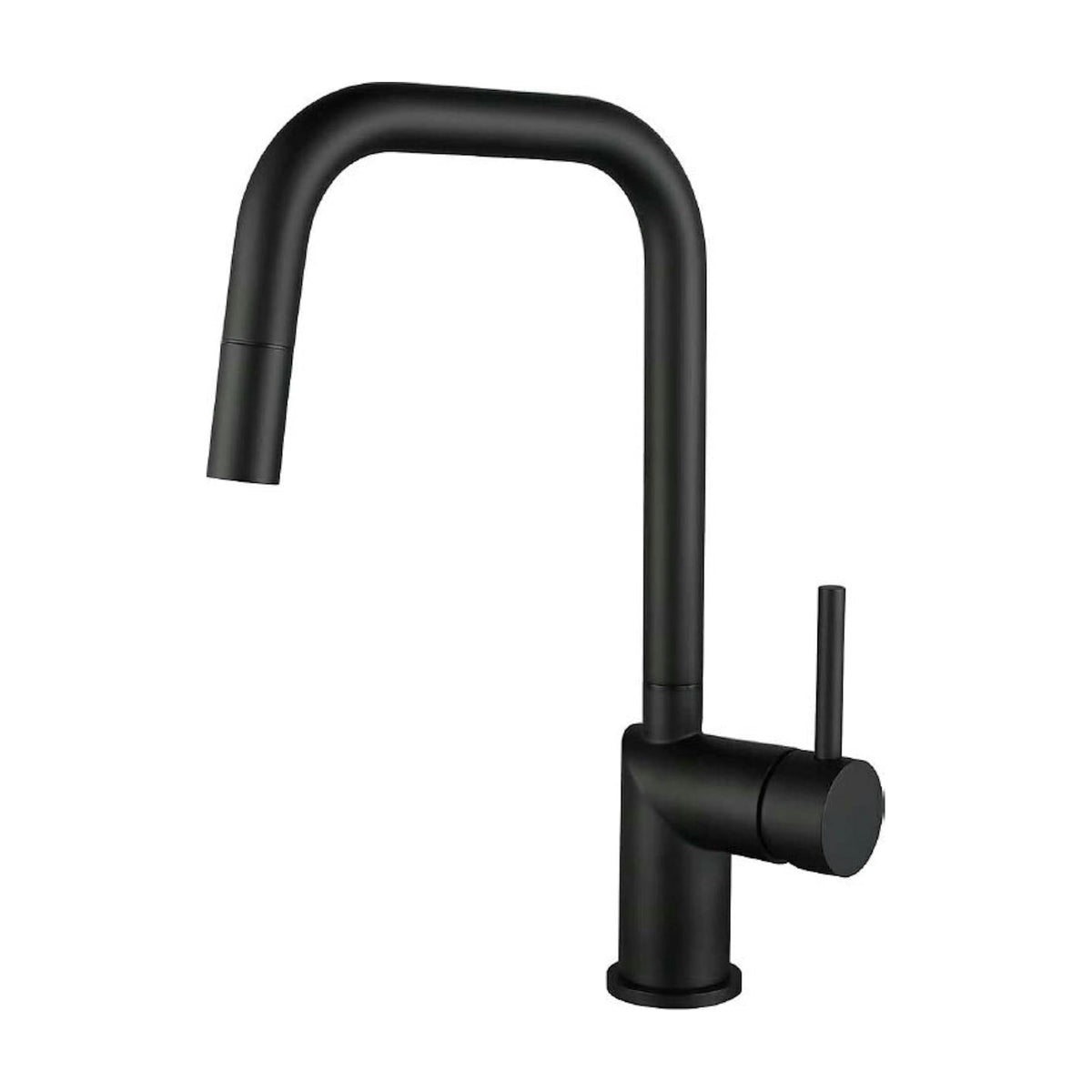 Grifo de cocina Poalgi GCE039/NG extraíble en negro mate