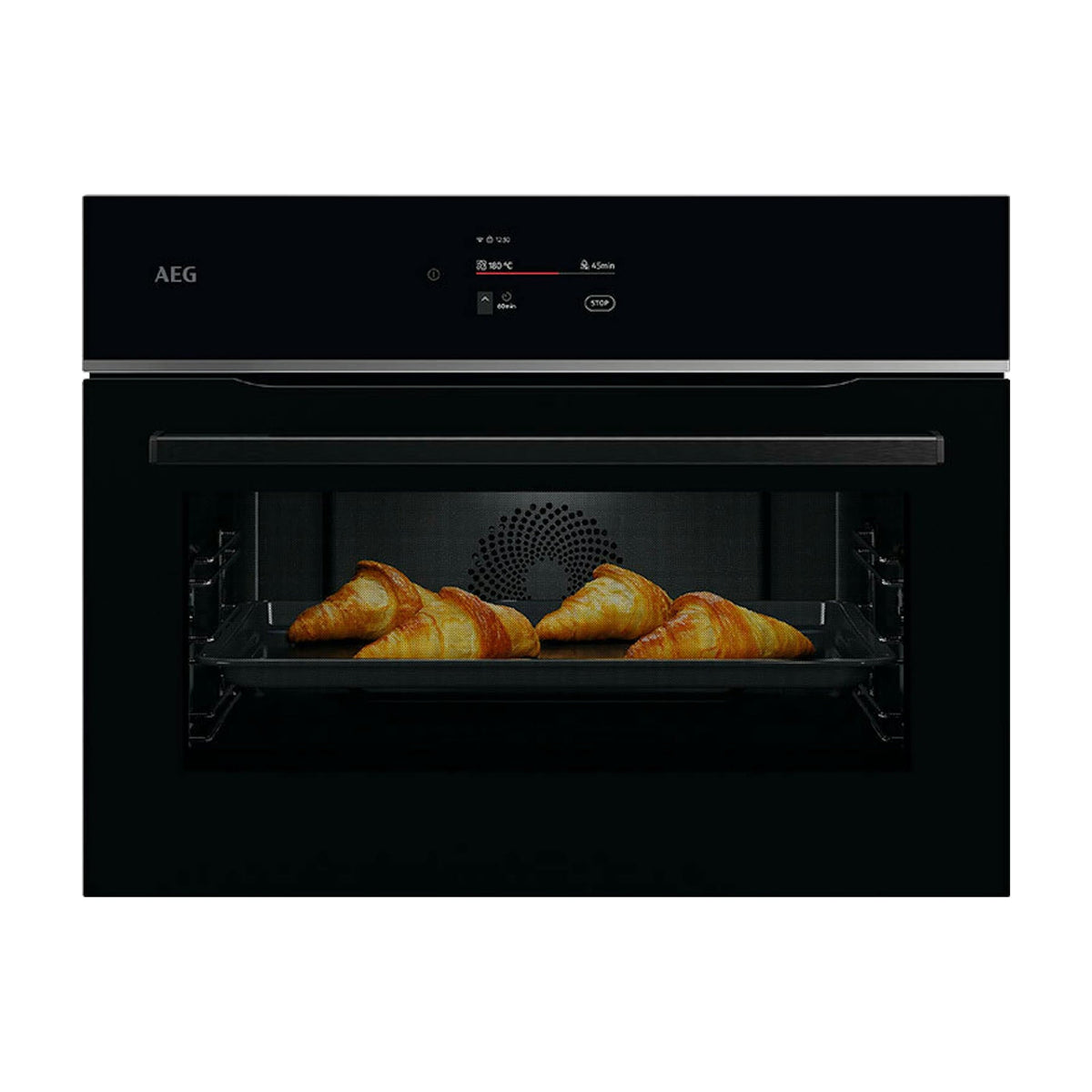 Horno compacto AEG TA7PK721B de 45 l con SteamBake y limpieza pirolítica