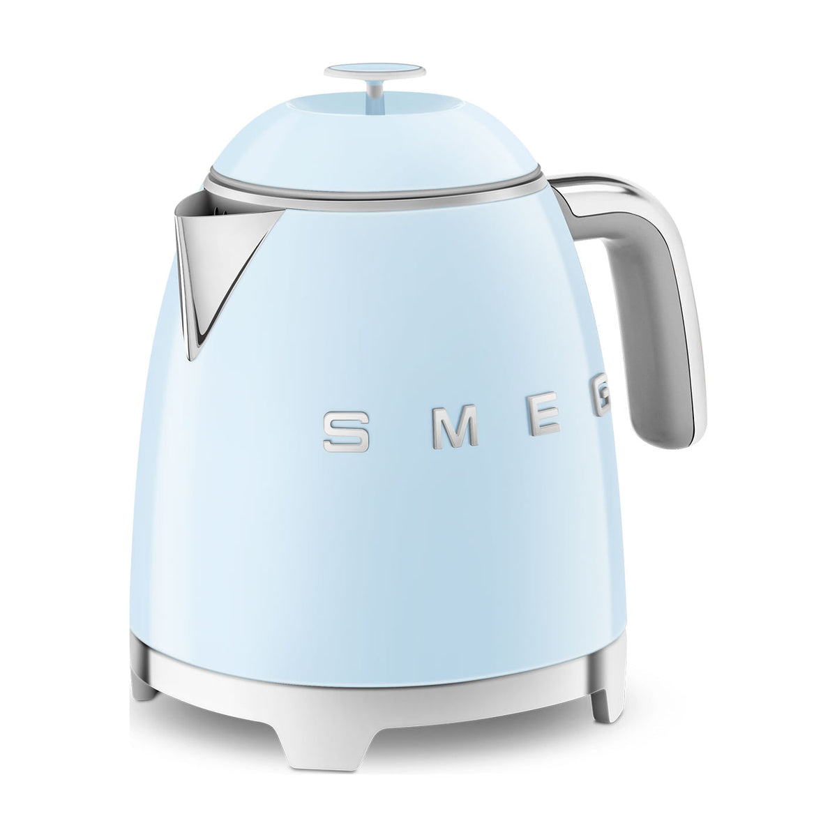 Mini hervidor Smeg KLF05PBEU de 0,8 l y 1400 W, azul pastel