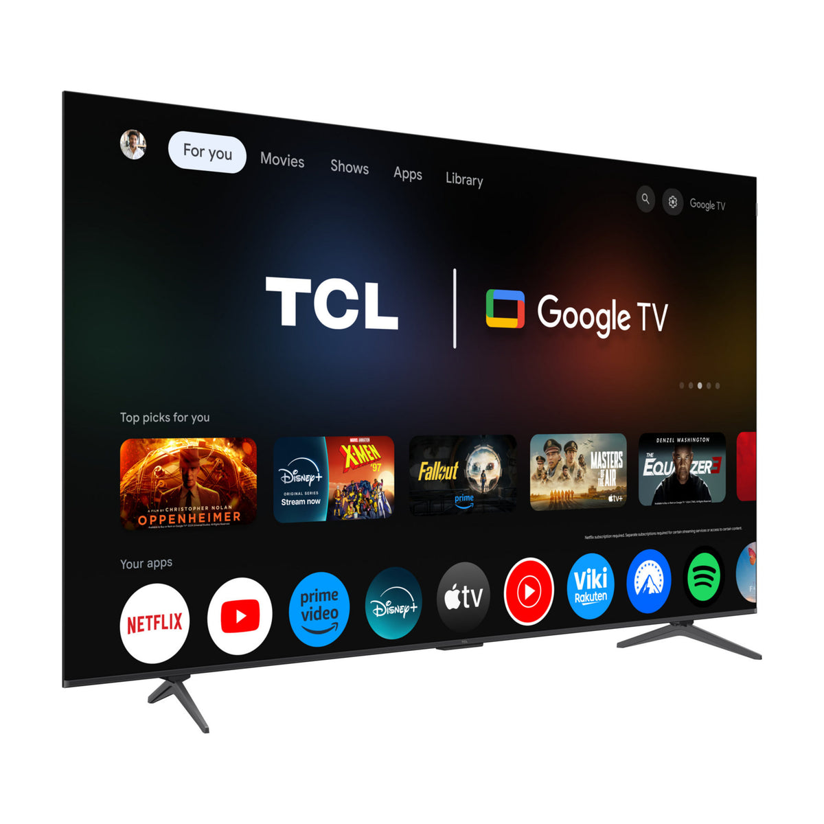 Televisor TCL 85P8K QLED 4K UHD de 85 pulgadas, 144 Hz
