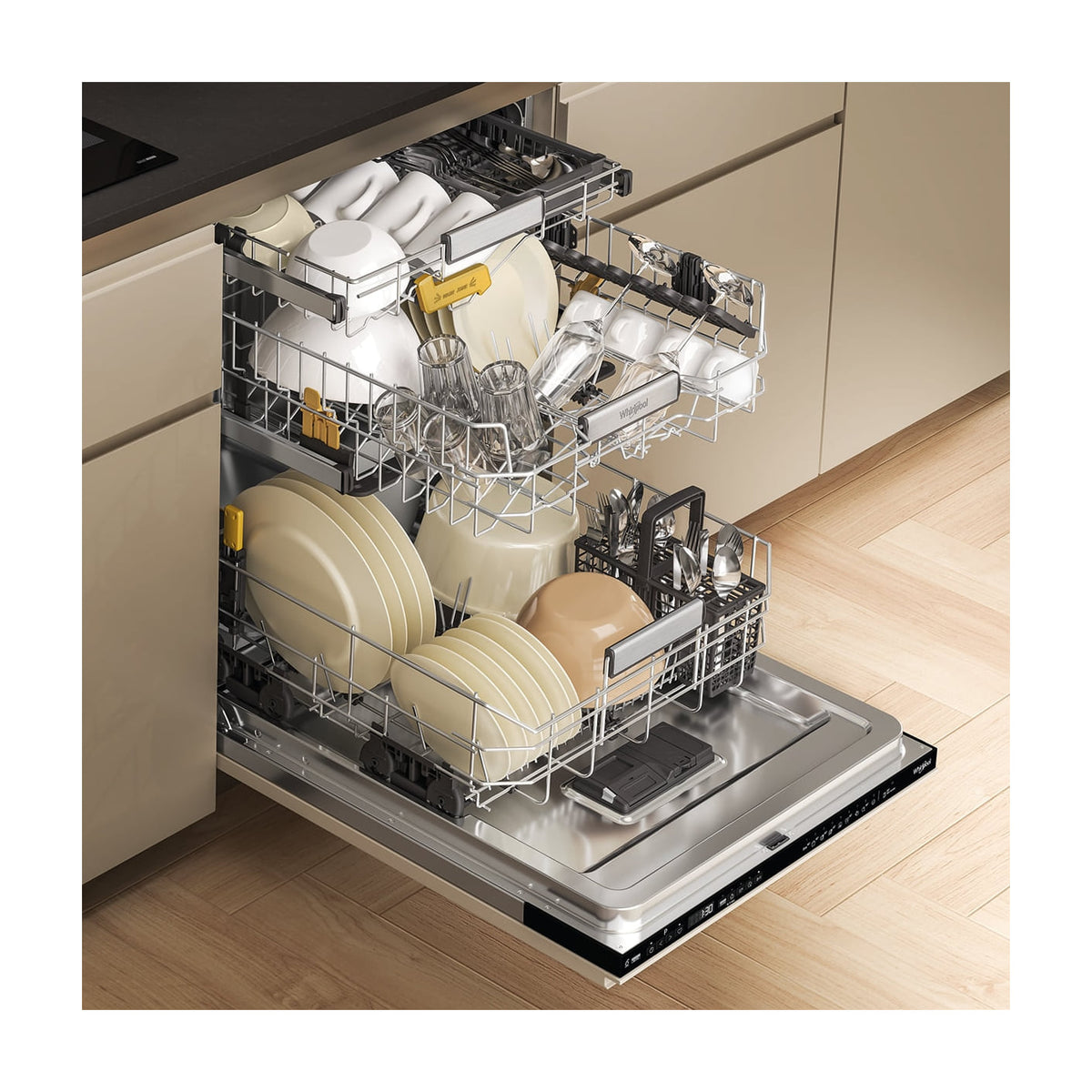 Lavavajillas integrable Whirlpool WH8IA15AM6L0, 15 cubiertos, clase A