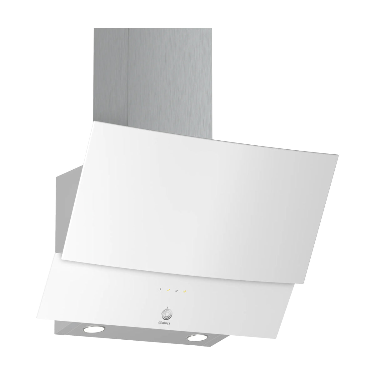 Campana decorativa inclinada Balay 3BC565GB de 60 cm en cristal blanco