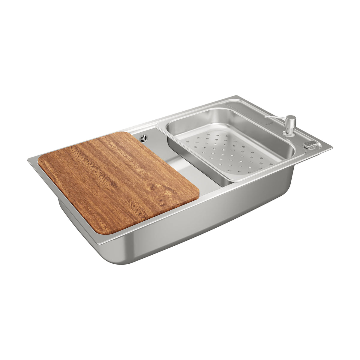 Fregadero Teka Bahia 1C Plus de acero inoxidable, una cubeta, 86 × 50 cm