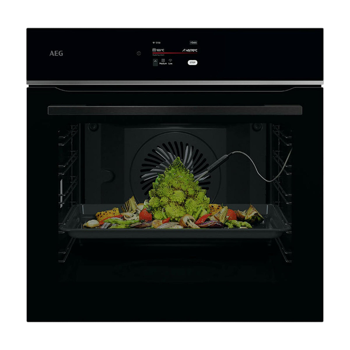 Horno multifunción AEG TE8PB731AB pirolítico de 71 l con WiFi