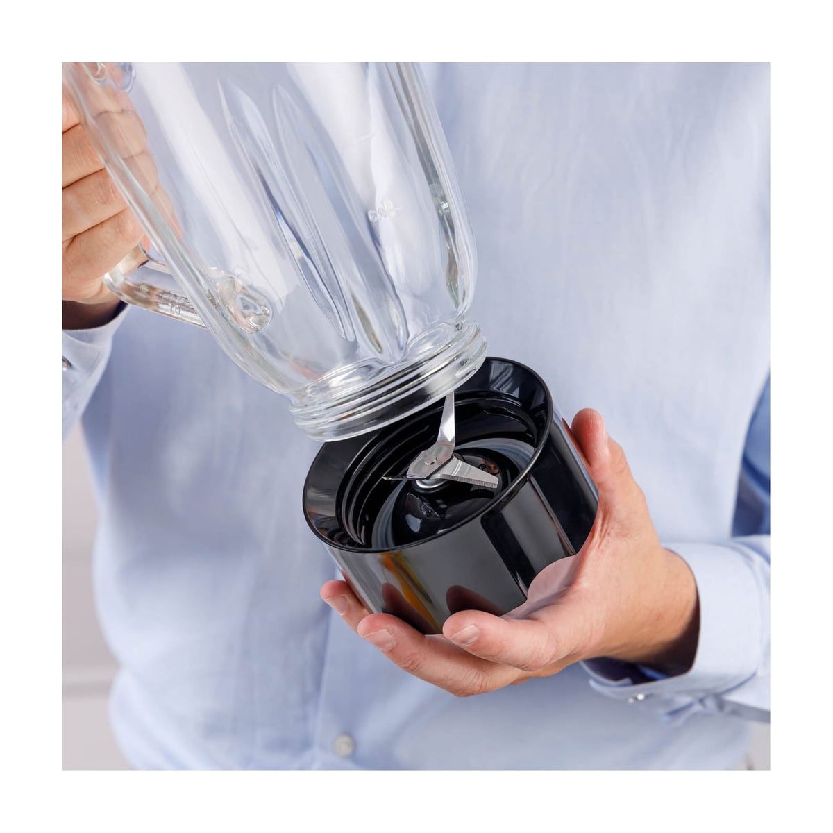 Batidora de vaso Taurus Prior Glass 1500, 1500 W y jarra de cristal de 1,8 l