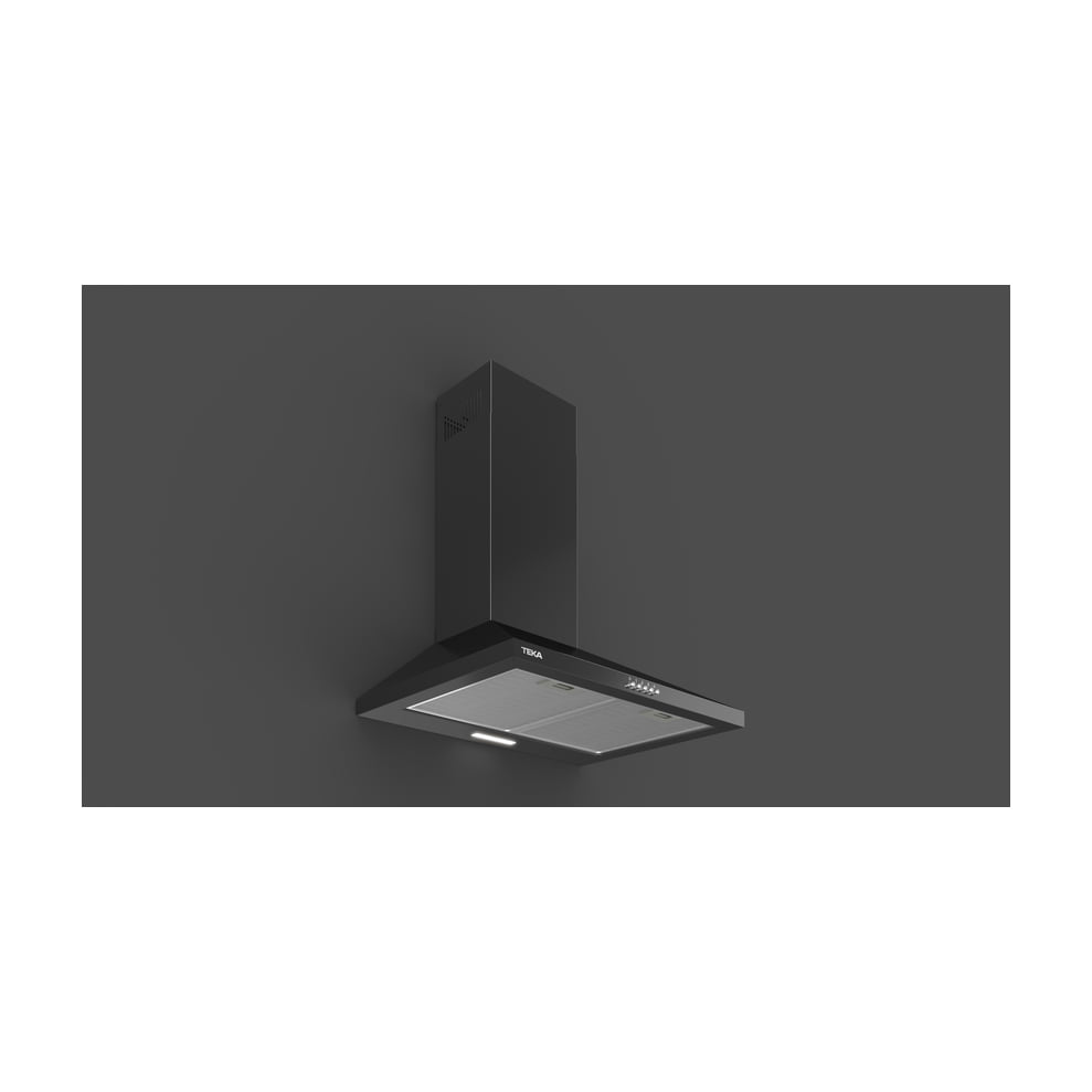 Campana decorativa Teka DBB 64140 KOS BK negra, 60 cm y 3 velocidades