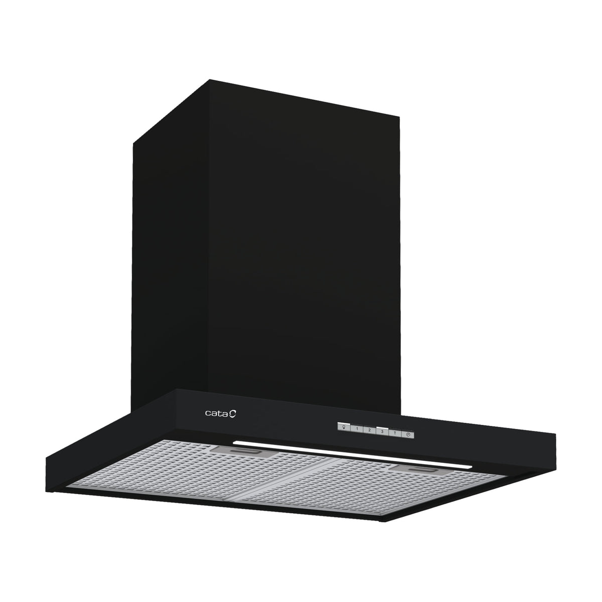 Campana decorativa CATA Sygma 6010 BK de 60 cm, negra con LED