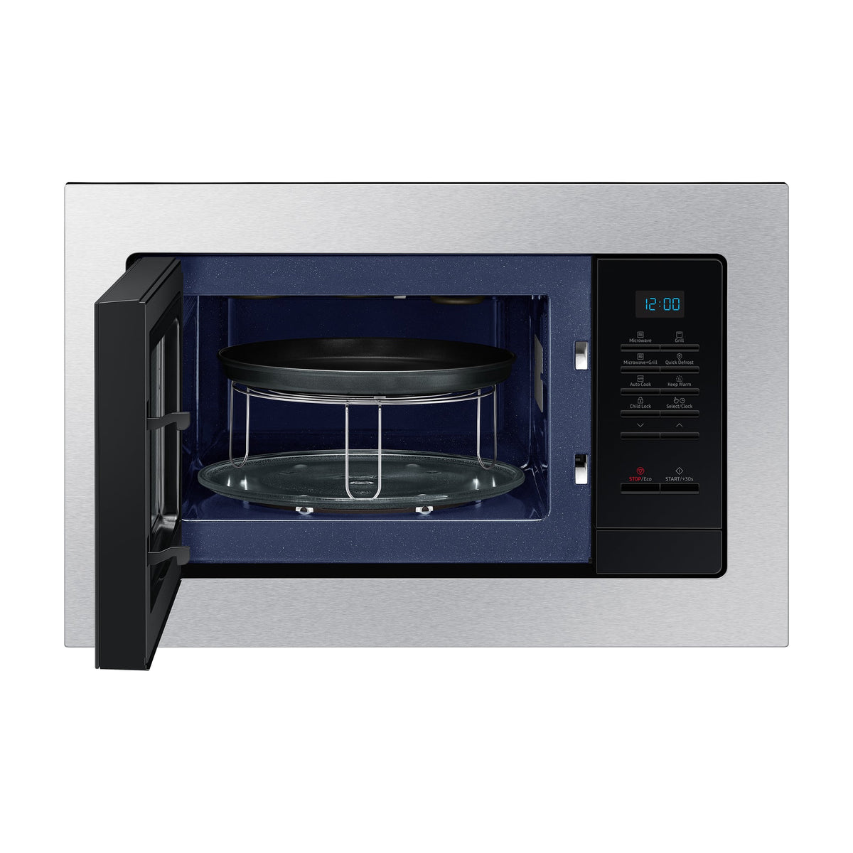 Microondas integrable Samsung MG23A7013CT/EC, 23 l, 800 W con grill