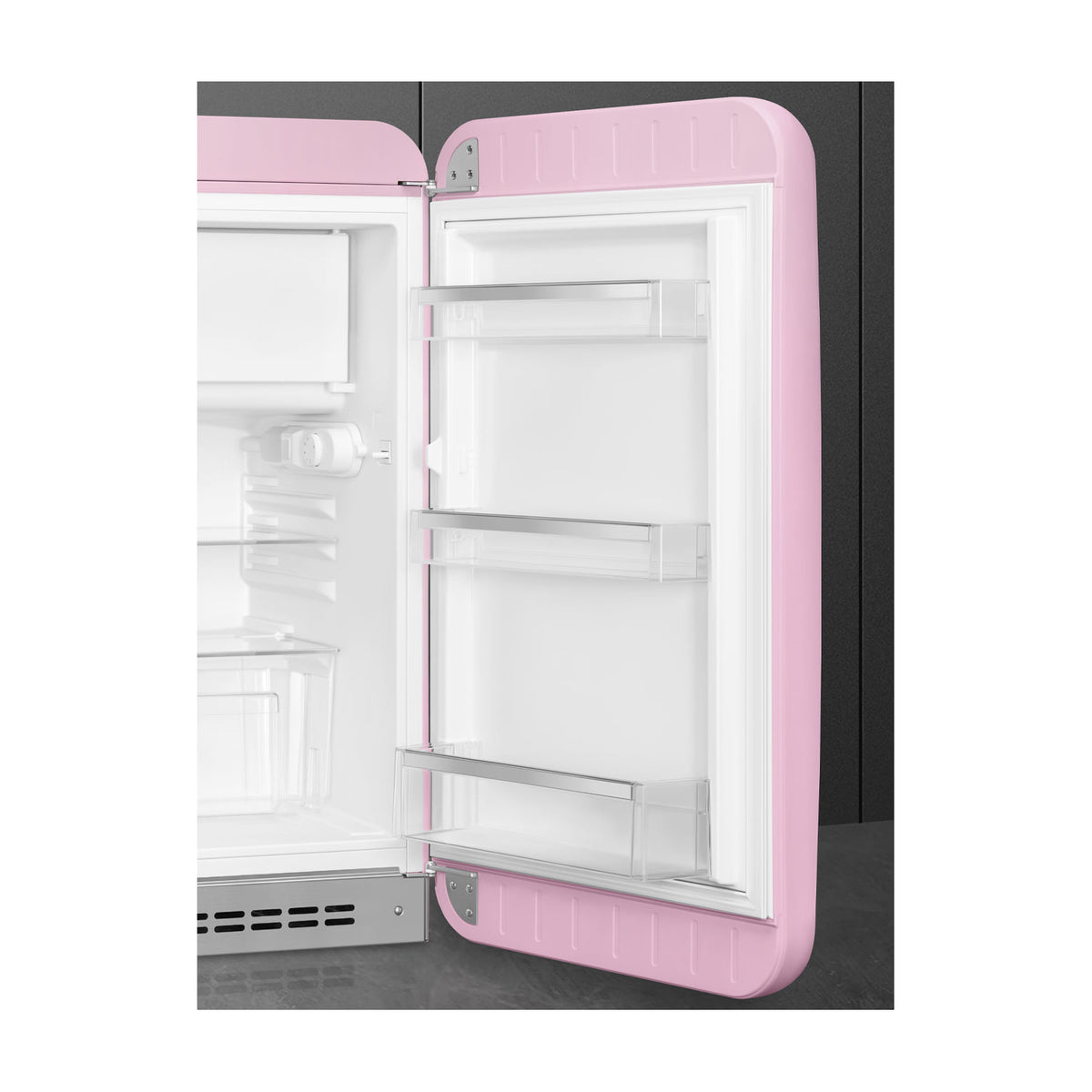 Frigorífico de una puerta Smeg FAB10RPK6 rosa, 122 l y clase D