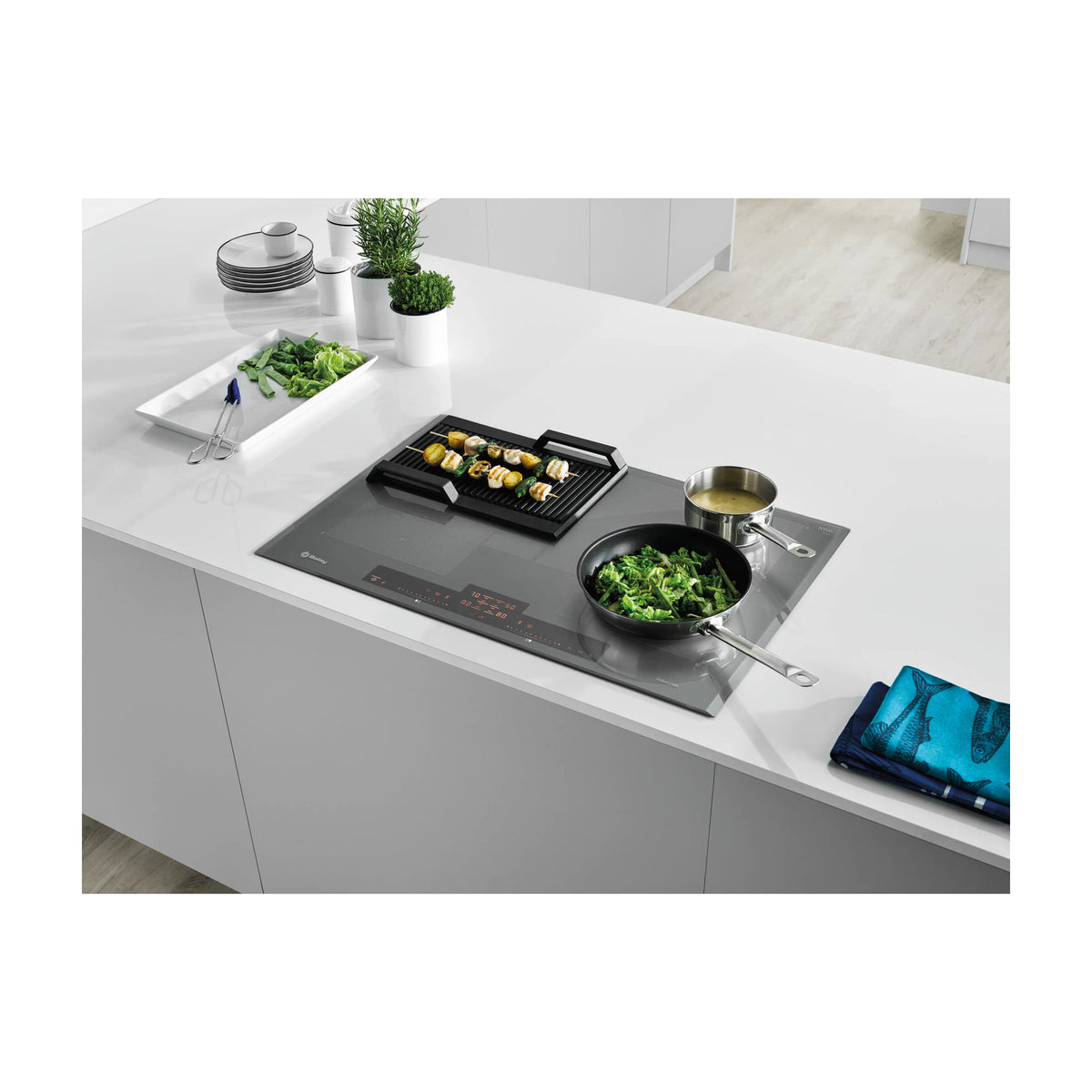 Plancha grill Balay 3AB39522 de aluminio fundido para Flex Inducción