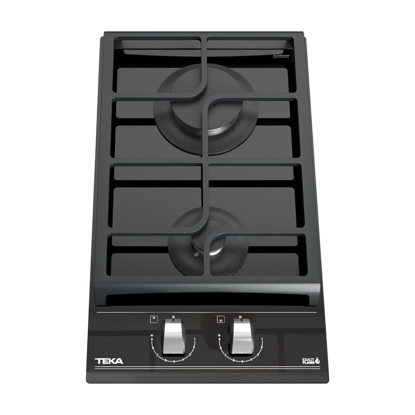 Placa de gas Teka GZC 32300 XB de 30 cm con 2 quemadores y ExactFlame