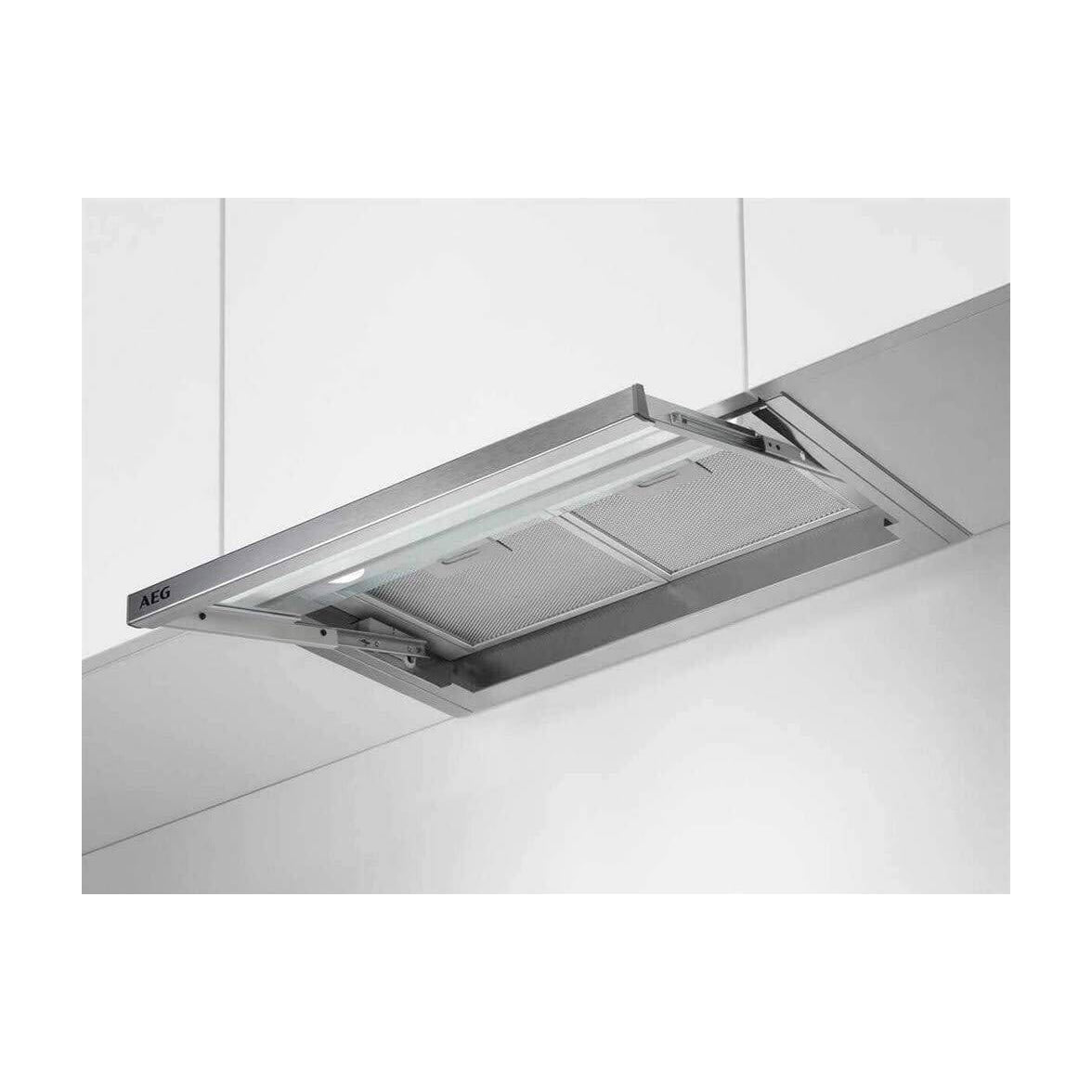 Campana telescópica AEG DPE4641M de 60 cm, inox, 600 m³/h