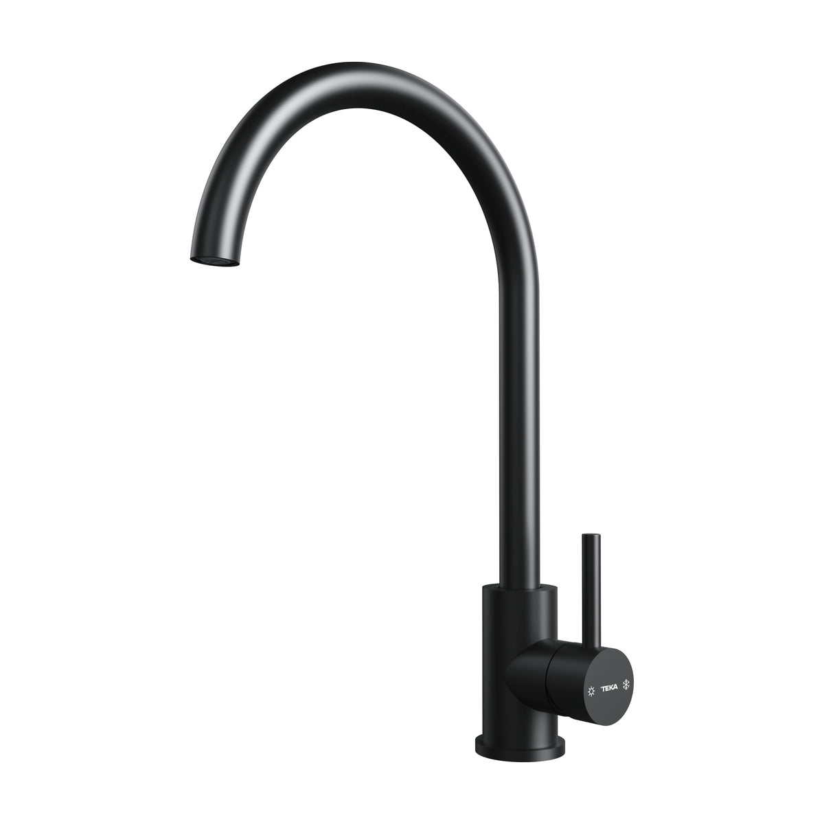 Grifo de cocina Teka UNI 9310 monomando de caño alto, negro
