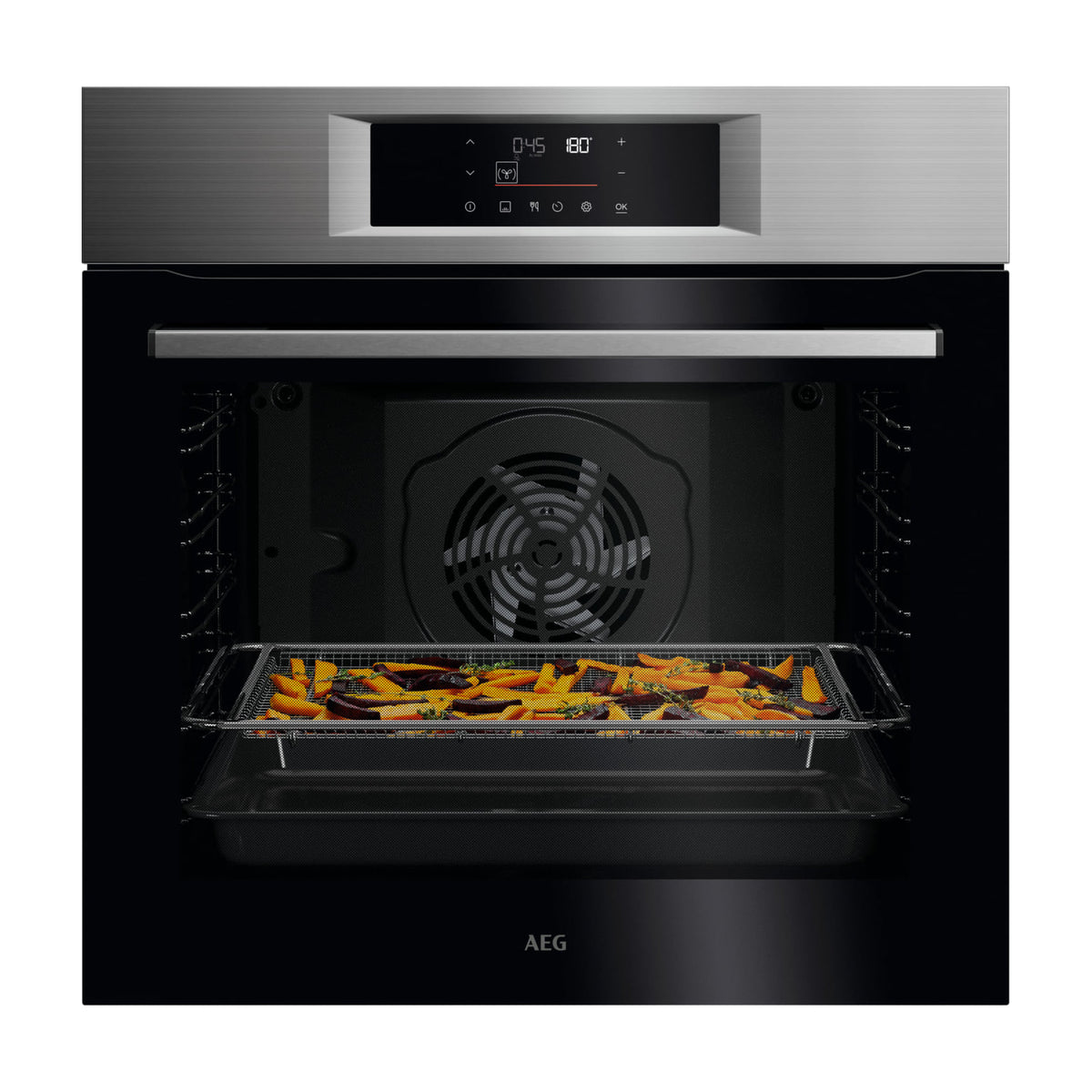Horno multifunción AEG GU5PB43FPM pirolítico de 72 l con AirFry