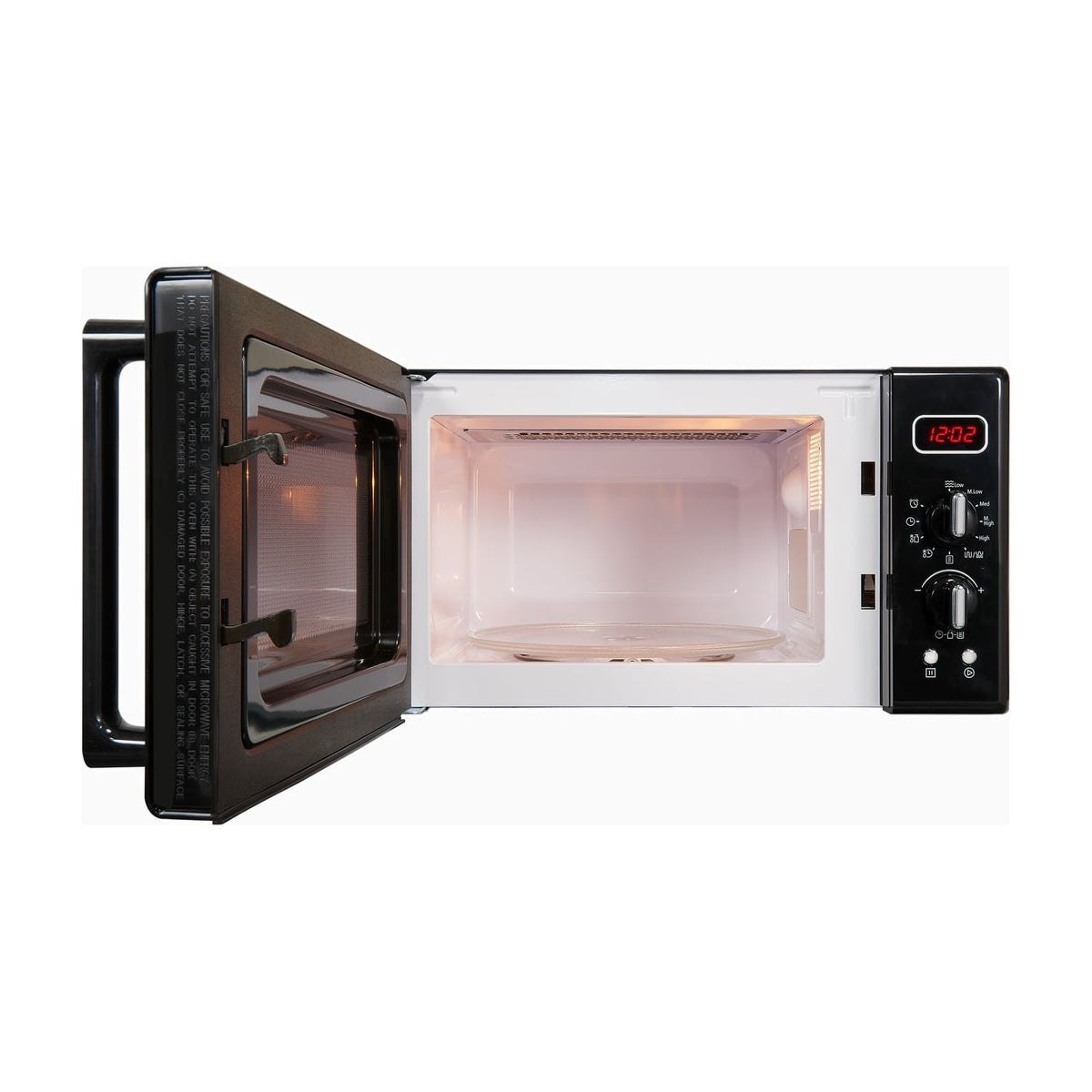 Microondas Exquisit RMW720-3GDIG negro, 20 l con grill