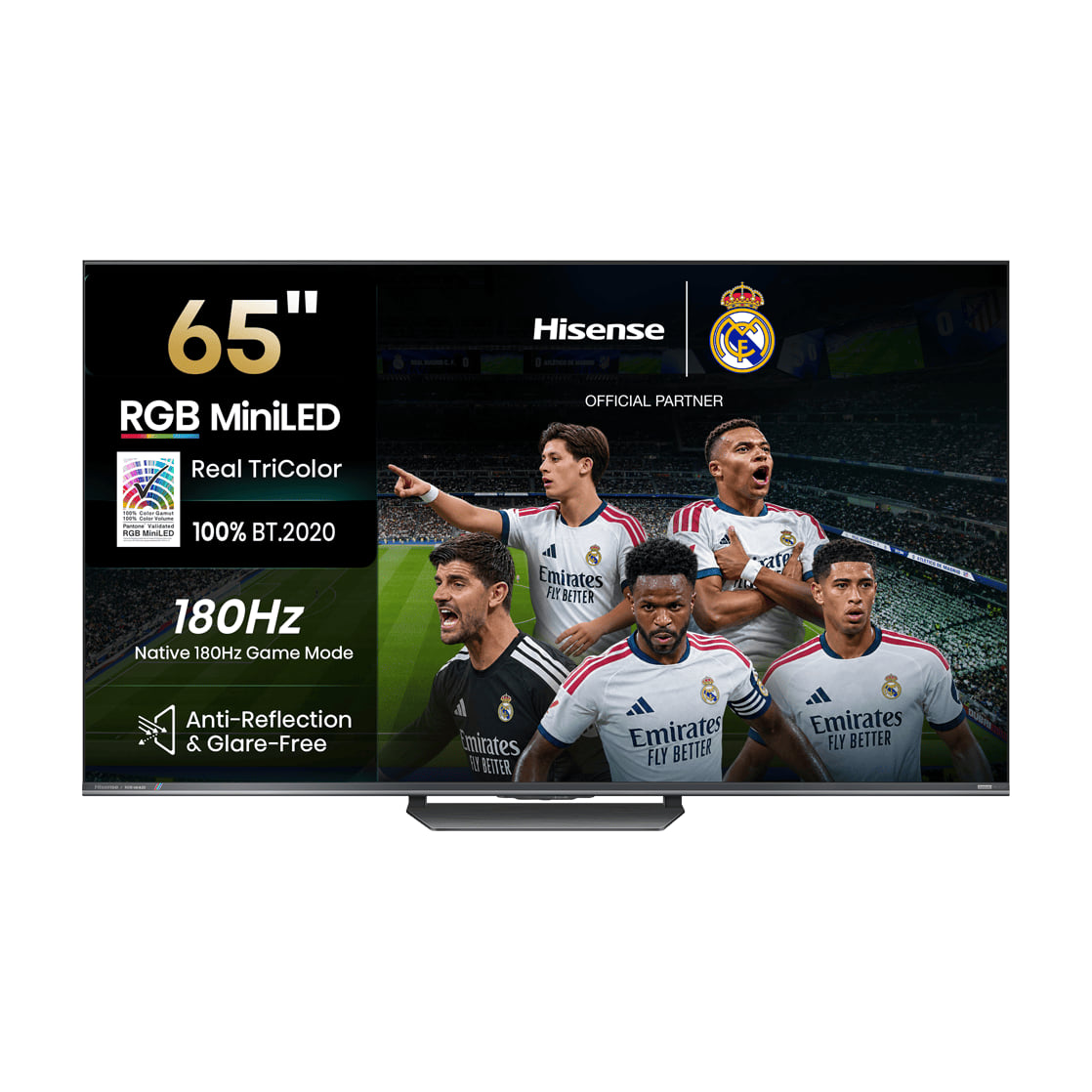 Televisor RGB MiniLED Hisense 65UR8S de 65 pulgadas, 4K UHD y 180 Hz