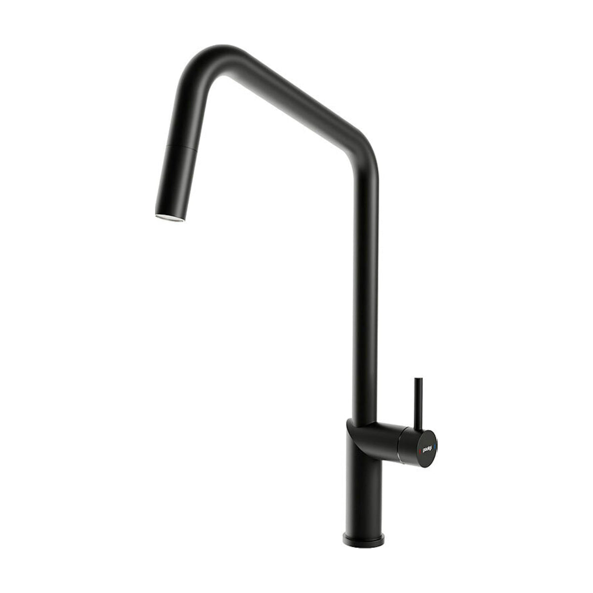 Grifo de cocina Poalgi C1NG negro mate con caño extraíble