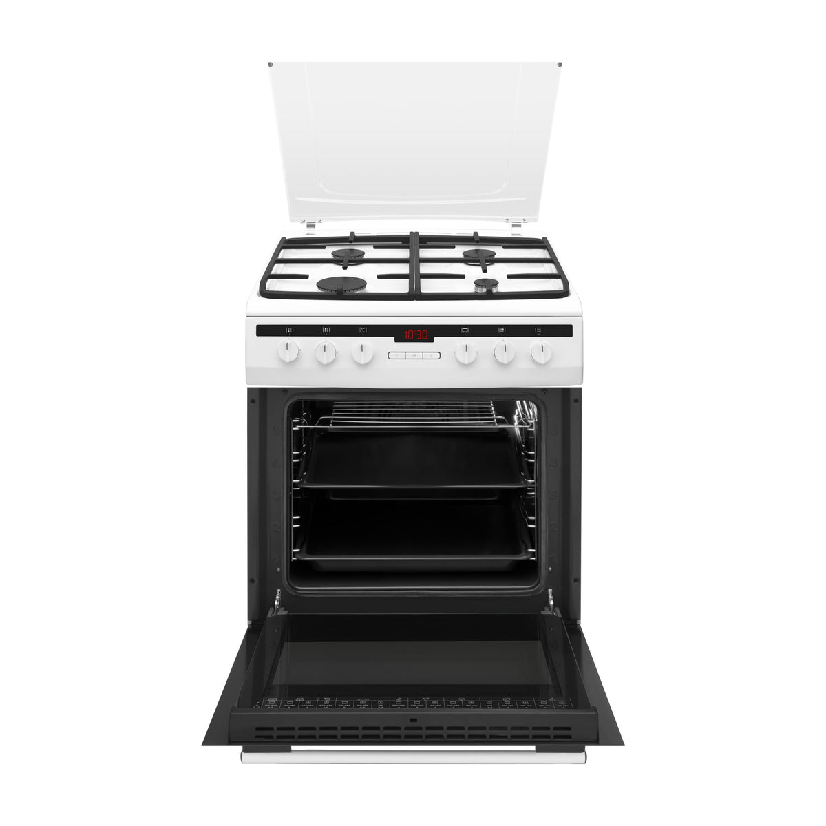 Cocina de gas Fagor 3CLG-605BB con horno eléctrico de 65 l y 9 funciones