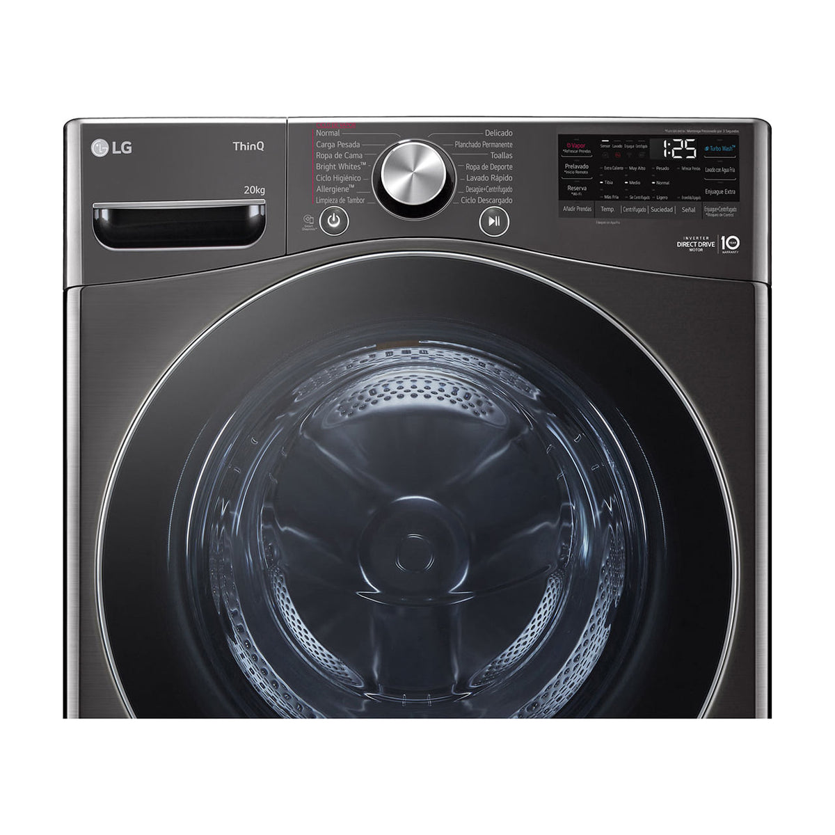 Lavadora LG F0P3CYV2E de 20 kg y 1000 rpm