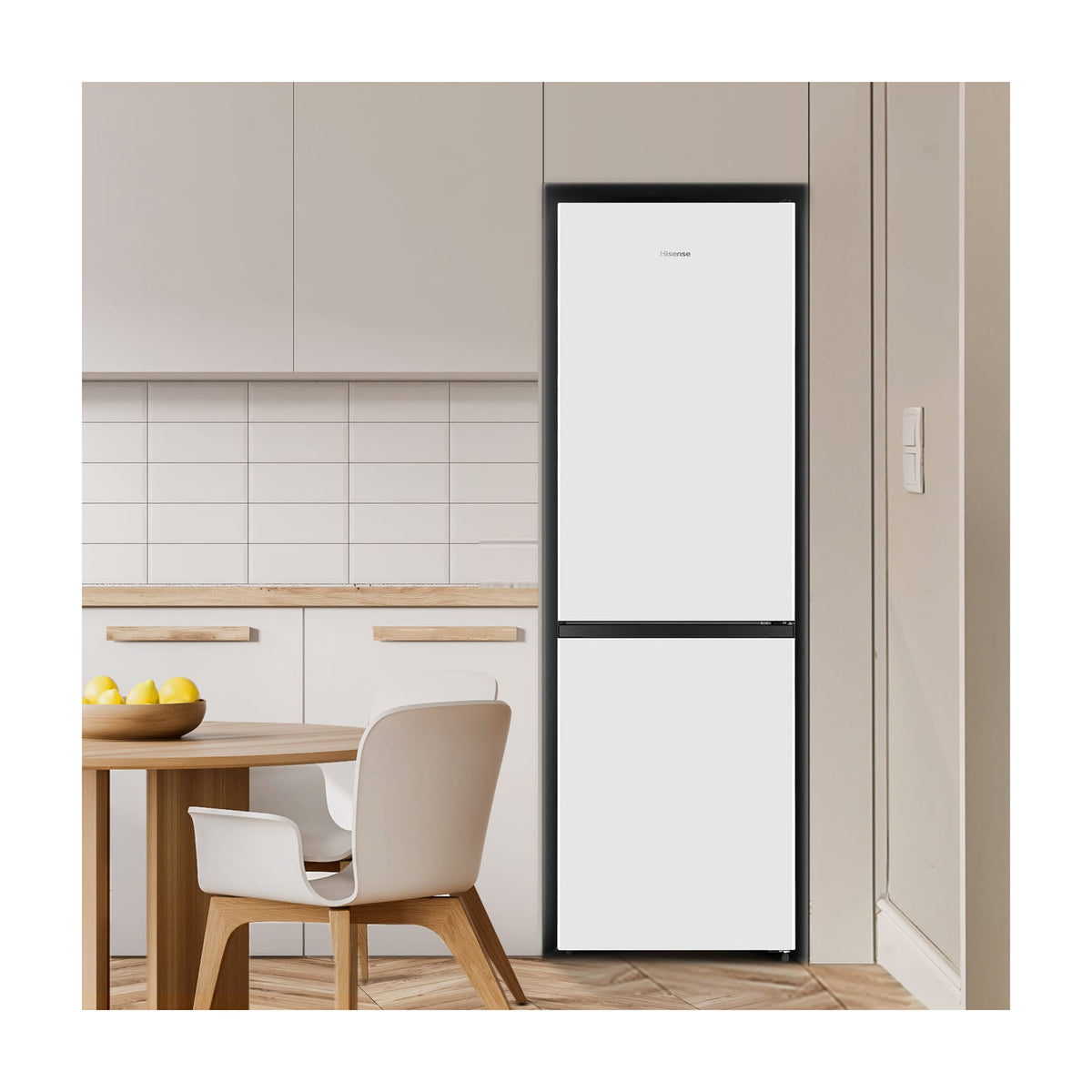 Frigorífico combi Hisense RB390N4AWE1, 304 l, Total No Frost