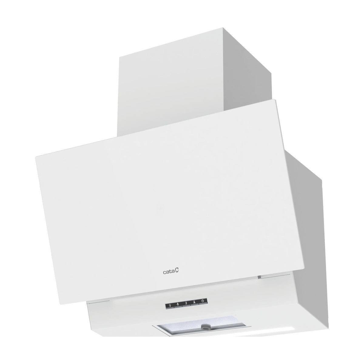 Campana decorativa CATA Thalassa 700 GWH de cristal blanco, 70 cm, clase A